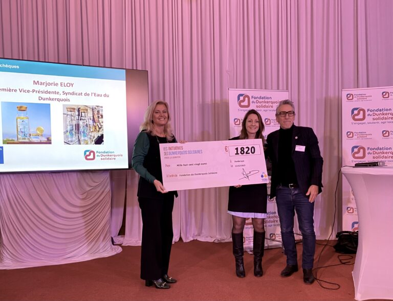 Remise de chèque à la Fondation du Dunkerquois Solidaire